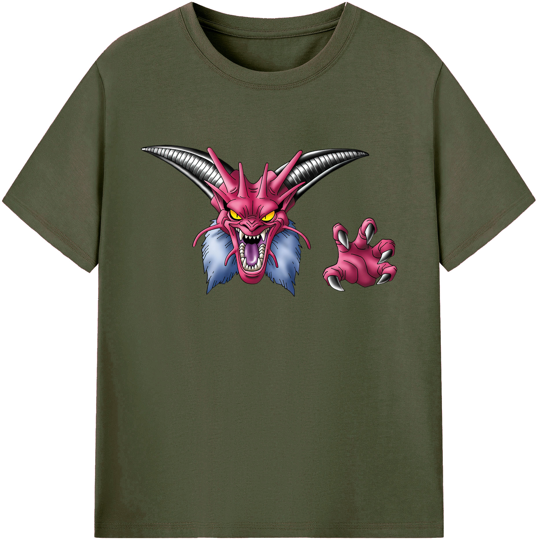 （画像用） ドラゴンクエスト Doragon Kuesuto Dragon Quest 綿100％ メンズ半袖Tシャツ｜肌触りやわらか＆通気性